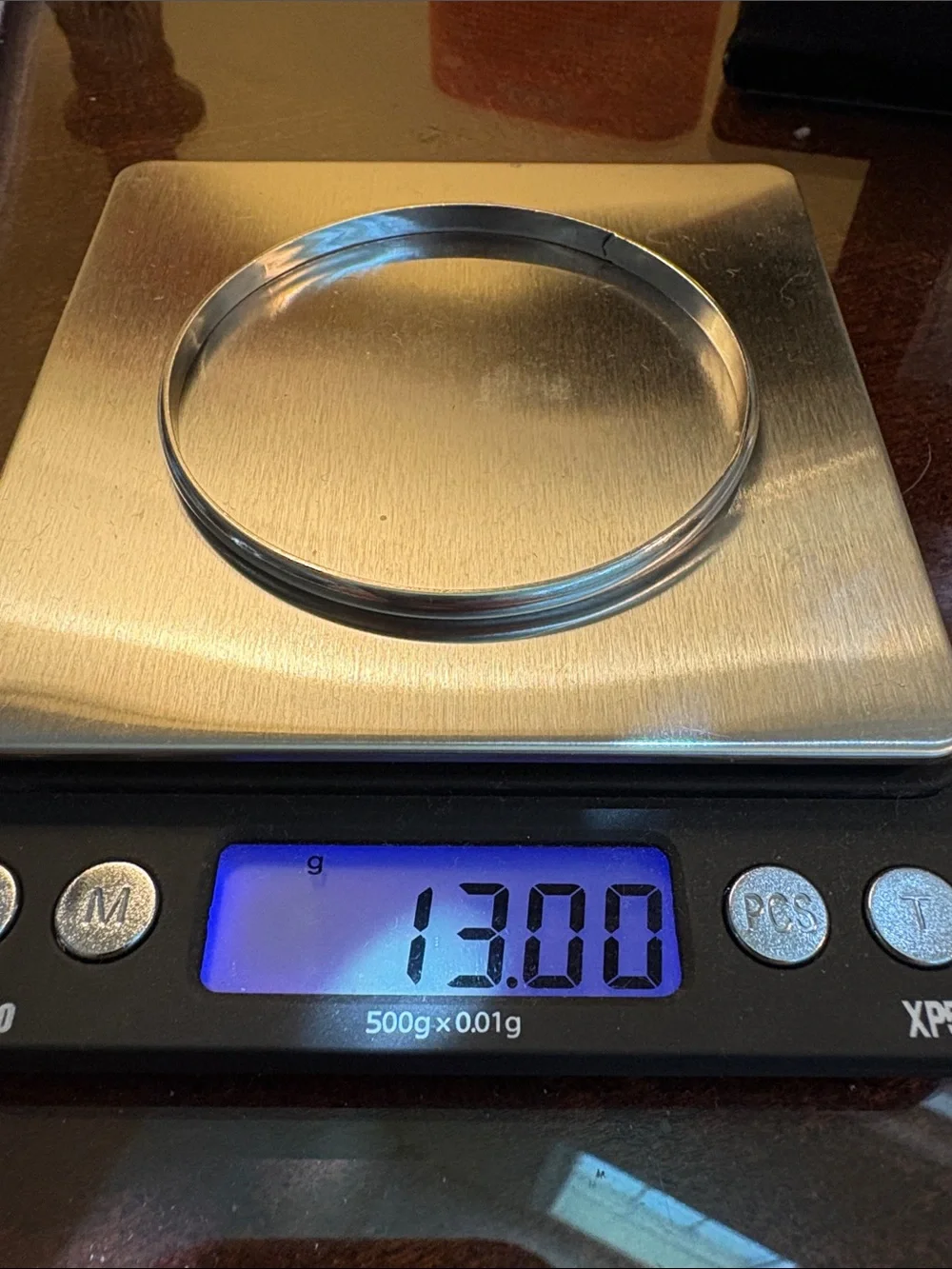 925 Solid Sterling Silver Classic Round Slip-On Bracelet